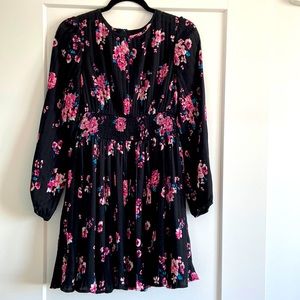Nordstrom Black Floral Dress